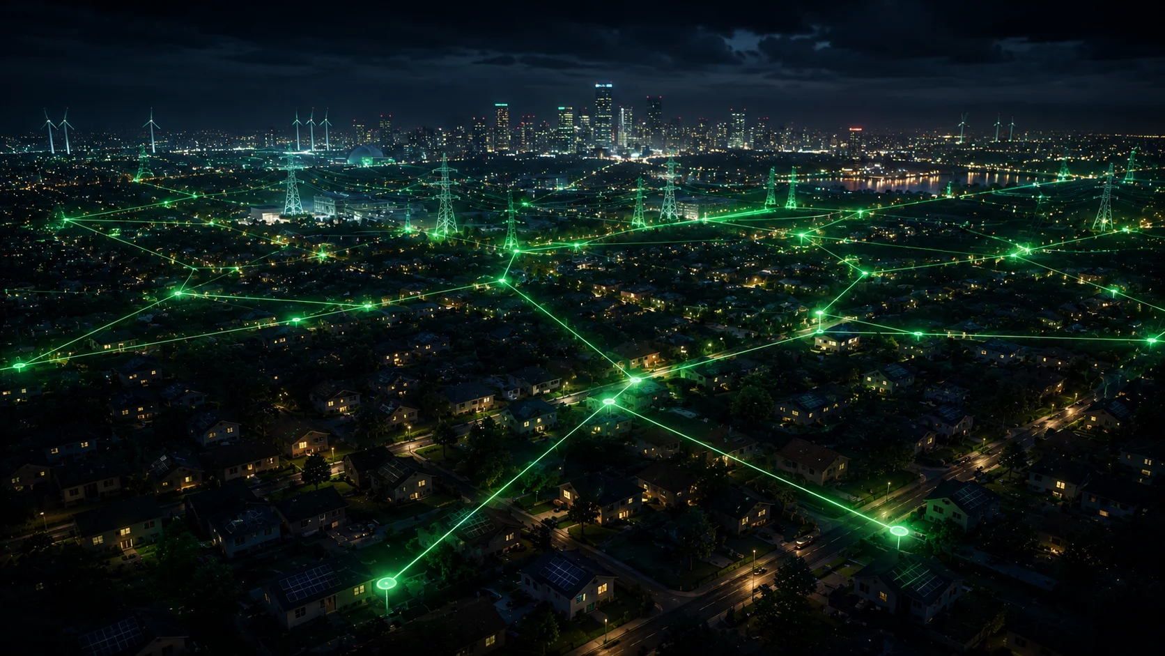 Connected city-wide energy network